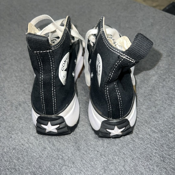 Converse Run Star Hike Platform Sneakers Mens 4.5 Womens 6 Black High-Top Canvas - Picture 5 of 7